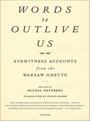 cover image of Words to Outlive Us